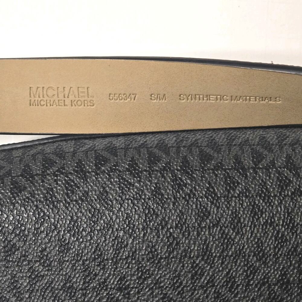 Michael Kors Women's Black Monogram Belt /Crossbody Bag Size S/M NWT - Picture 6 of 7